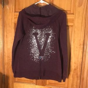 Victoria’s Secret bling size Medium zip hoodie